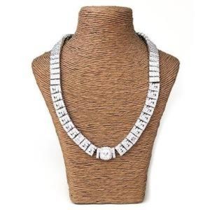 .925 Sterling Silver Statement Necklace